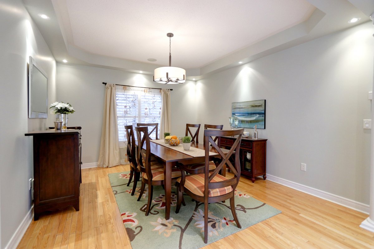 staged dining room